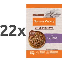 Nature’s Variety Nature's Variety Bites in Gravy Cat Adult puran v omaki, vrečka - 85 g 22 x 85 g Cene