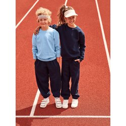 Fruit Of The Loom Błękitna bluza dziecięca Set-In Sweat Cene