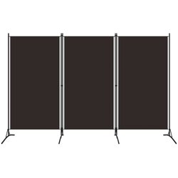 vidaXL Sobna pregrada s 3 panela smeđa 260 x 180 cm Cijene