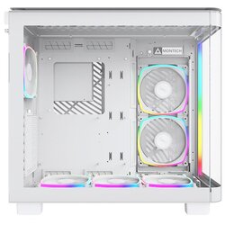 MONTECH KING 95 PRO Midi-Tower, Tempered Glass, ARGB - white Cene