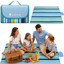 Odeja Deka za piknik ili plažu LT 150 x 200cm Flowers - plava Cene