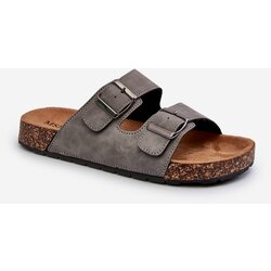 Kesi Men's slippers with cork soles, grey Rosawia Cene