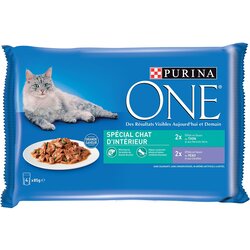 Purina ONE Junior 4 x 85 g - Indoor tuna & teletina Cene