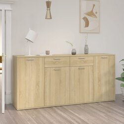  Komoda boja hrasta sonome 160 x 36 x 75 cm od iverice Cijene