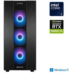 ANNI gaming namizni računalnik Gamer i5-14400F/16GB/1TB SSD/Windows 11 Home/RTX 5060 Ti/črna Cene