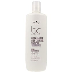 Schwarzkopf Professional BC Bonacure Clean Balance Deep Cleansing Shampoo Tocopherol šampon za dubinsko čišćenje za sve tipove kose 1000 ml Cene