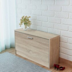  Klupa za Pohranu Obuće Hrast 80x24x45 cm Cijene