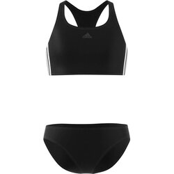 Adidas Otroške dvodelne kopalke 3 Stripes Bikini Črna Cene