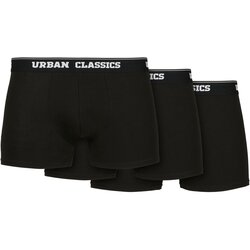 Urban Classics Plus Size Organic Boxer Shorts 3-Pack Black+Black+Black Cene