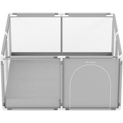 Tulano Cozy 20 Ogradica za decu 130 cm – sa podlogom, metalna konstrukcija, sivo-bela ( 30006 ) Cene