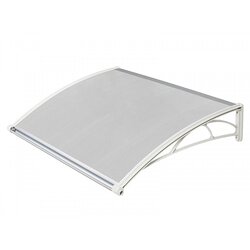  Nadstrešnica za vrata 82x120cm bela baza ploča providna 6mm Cene