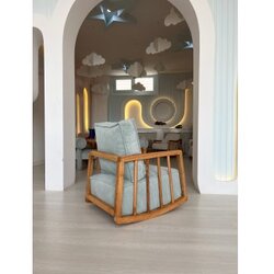 Atelier Del Sofa sallanan - blue blue wing chair Cene