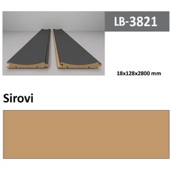 AGT profil Zidni MDF LB-3821 za farbanje (866/231) 2800x128x18mm ( 026-079 ) Cene
