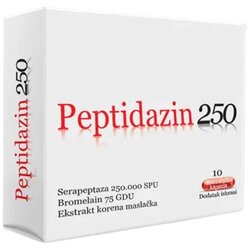 NATURA LAB Kapsule Peptidazin 250, 10 kapsula Cene