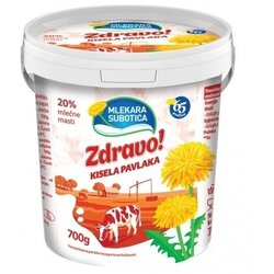 Zdravo kisela pavlaka 20%mm 700g Cene