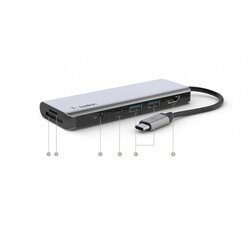 Belkin CONNECT USB-C 7-in-1 Multiport Adapter AVC009btSGY Cene