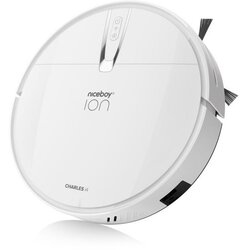 Niceboy ion charles i4 - pametan robotski usisivač 2-u-1 4400 mah wi-fi bela + daljinski upravljač Cene