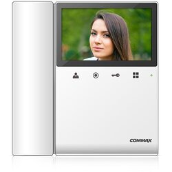 Commax CDV -43KD2 bela - različica 17-30Vdc - videofon 4.3 ", CVBS, s slušnim aparatom, 2 vhoda Cene
