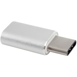 XQISIT Adapter USB-C na Micro USB – Srebrna Cene