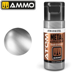 AMMO by MIG Jimenez Ammo ATOM Metallic Steel (Metallic čelična boja) - ATOM-20166 Cene