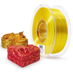 Ziro tri-color silk pla filament 1.75 mm - red & gold Cene