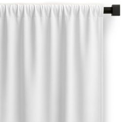 Restilo curtain CARLI color white plain style classic tape type of material - textiles oxford 140x250 Cijene