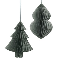 Broste Copenhagen Božična dekoracija DECO 'CHRISTMAS MIX' PAPIER X2 Zelena Cene
