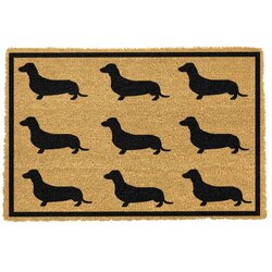 Artsy Doormats Predpražnik iz naravnih kokosovih vlaken Dachshund, 40 x 60 cm Cene