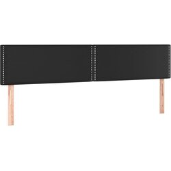 Maison Chic Posteljno vzglavje - Vzglavna omarica 2 kosa črn 90x5x78/88 cm umetno usnje, (22076895) Cene