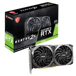 MSI Video Card Nvidia RTX 3060 VENTUS 2X 12G OC (RTX 3060, 12GB GDDR6, 192-bit, GPU 1680MHz (Boost 1807MHz), RAY TRACING, 2xFan, PCIe 4.0, 1xHDMI 2.1, 3xDP v.1.4, 8 pin, 170W) Low Hash Rate! - RTX 3060 VENTUS 2X 12G OC Cene