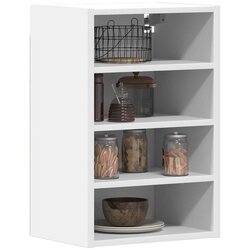 vidaXL Viseča omarica Bela 40x29,5x60 cm Inženirski les Cene