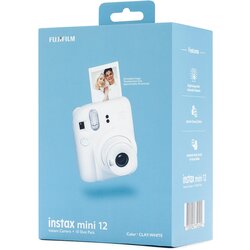 instax by FUJIFILM mini 12 Clay White instant fotoaparat + 10 listov filma, (21819990) Cene