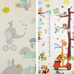Playtime Sklopiva dvostrana podloga "Žirafa na motoru" 120x180x1 cm Cene