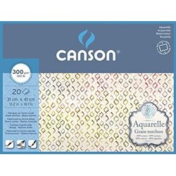 Canson Blok akvarelni Aquarelle 31x41 cm 300 g, 20 listni, Rough, (22005359) Cene