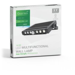  LED multifunkcionalna solarna svjetiljka Green Tech 3.5W, 6500K, IP54, 500 lm Cene
