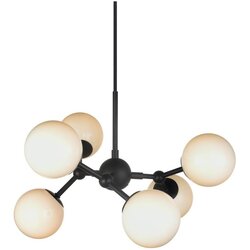 Halo Design 736546 - Visilica na sajli ATOM 6xG9/28W/230V prečnik 45 cm crna/bela Cene
