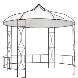Paviljon 300x290 cm bel okrogel Cene