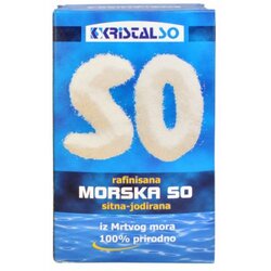 Kristal So rafinisana morska so sitna jodirana 1KG kutija Cene