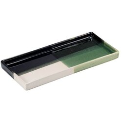 Le Coq Krožnik Simposio 25x11,5cm / pravokoten / zelen / keramika, (5000199300) Cene