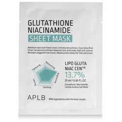 APLB Glutathione Niacinamide Sheet Mask maska za lice za sve vrste kože 25 ml unisex Cene