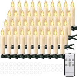 CIBNEW set 40 Brezžičnih LED božičnih svečk za jelko z daljinskim upravljalnikom Cene