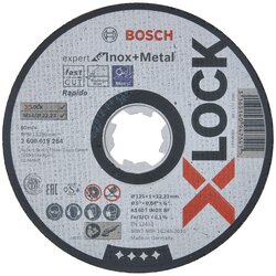 Bosch X-Lock expert for Inox+metal 125x1x22,23 za ravno sečenje 2608619264, AS 60 T inox BF, 125 mm, 1,0 mm ( 2608619264 ) Cene