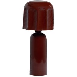 WOOOD Smeđa metalna stolna lampa (visina 39 cm) Lumira – Cene
