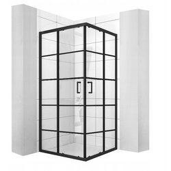 Calani BLACK DELTA 90x90 drsna tuš kabina Cene