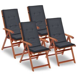  Jastuci za vrtne stolice 4 kom antracit 120x50x3 cm od tkanine Cijene