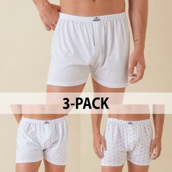 MarcLuis 3-Pack moške široke boksarice - svetle Cene