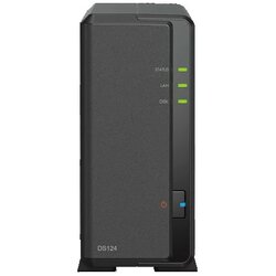 Synology diskstation DS124 1-Bay nas, cpu 4-core 1.7 ghz, 1 gb DDR4, 1 x 1Gbe lan, 2 x usb 3.2, DS124 Cene