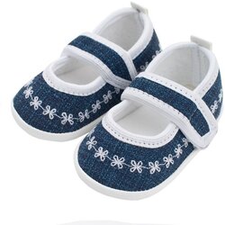 New Baby Otroški copatki Jeans beli (0-3m) Cene