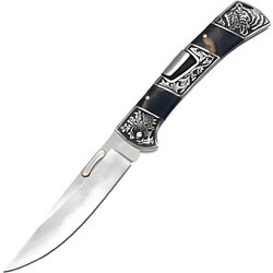 IZMAEL Vanjski preklopni nož A3159 - 24 / 10,3cm / Crna / Smeđa Cene