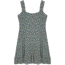 Trendyol Curve Multicolored Floral Patterned Ruffle A-Line Mini Summer Knitted Dress with Bow Collar Cijene